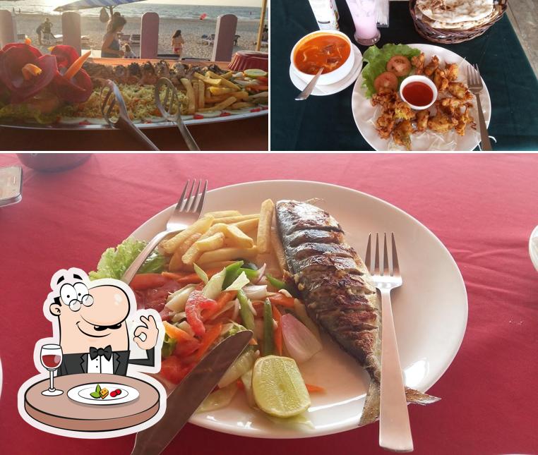 Food at Sucorina Beach Shack
