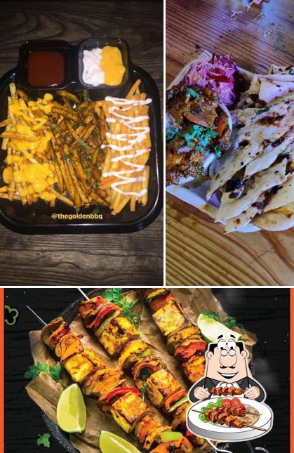 Food at The Golden BBQ