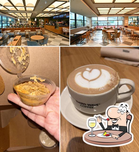 Take a look at the image displaying food and interior at Third Wave Coffee