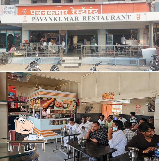 The interior of Pavankumar Restaurant