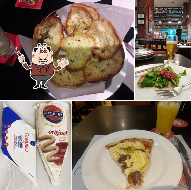 Comida em Pizzaria Central