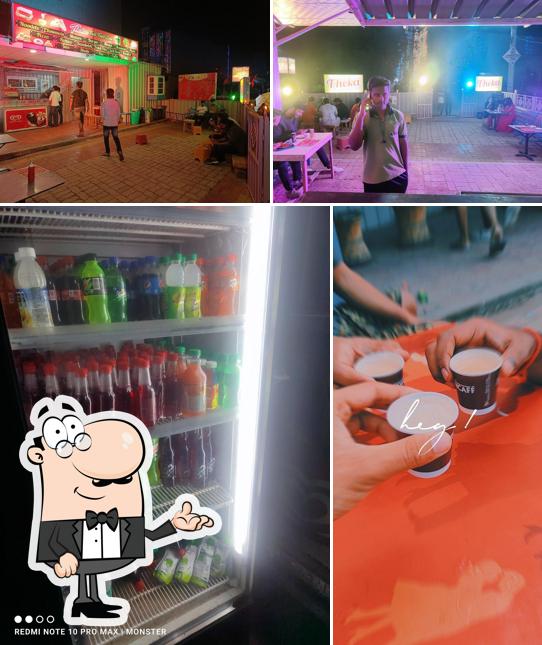 The interior of Theka Desi Chai ka/Theka fast food zone