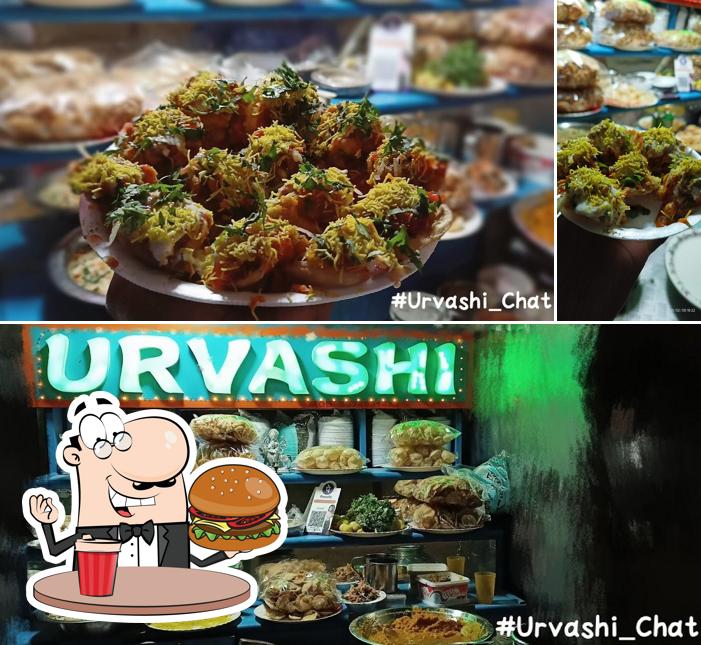 Try out a burger at Urvashi chat