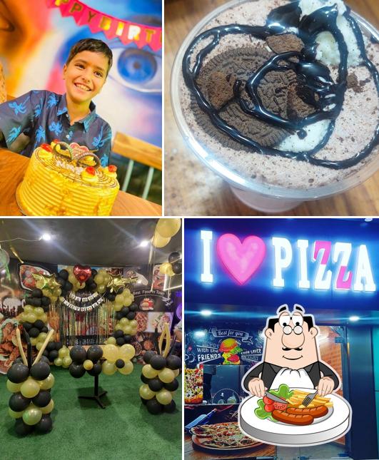 Food at I love pizza