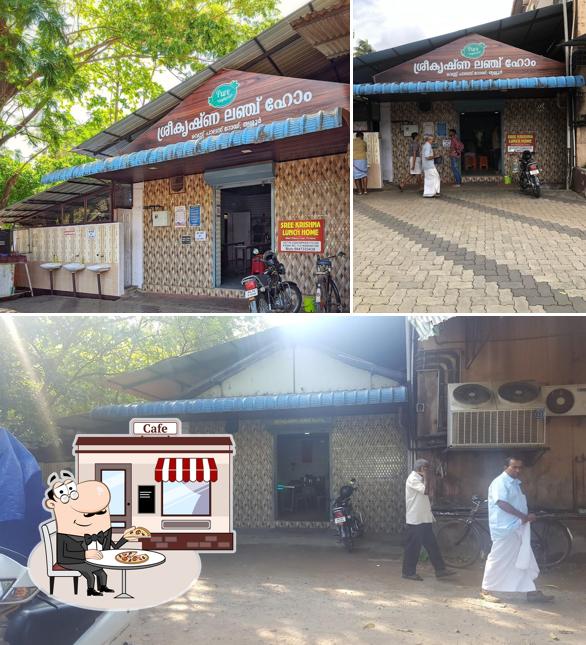 The exterior of Sri Krishna Lunch Home (Hotel and Coffee club )