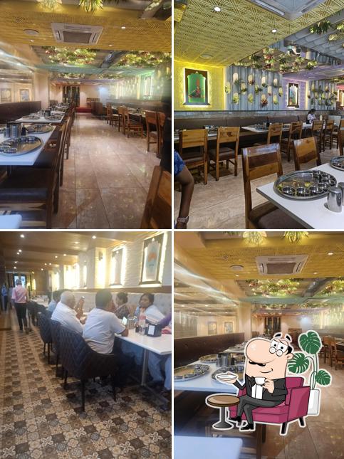 The interior of The Graand Purohit Tathawade