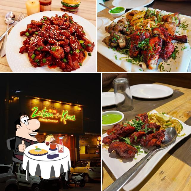 Try out a burger at Zaitoon-e-Khaas