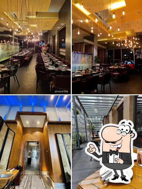 Take a seat at one of the tables at Lush