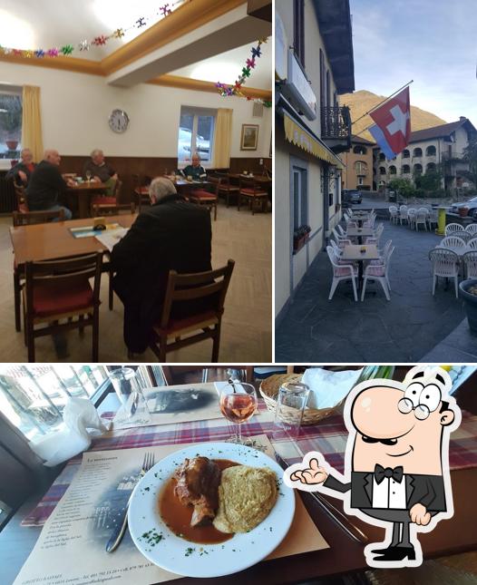 La foto della interni e cibo di Osteria Belvedere