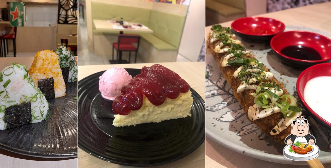 Platos en Hyuga Sushi Poços