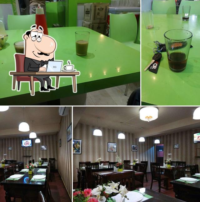 The interior of Tea Time Cafe