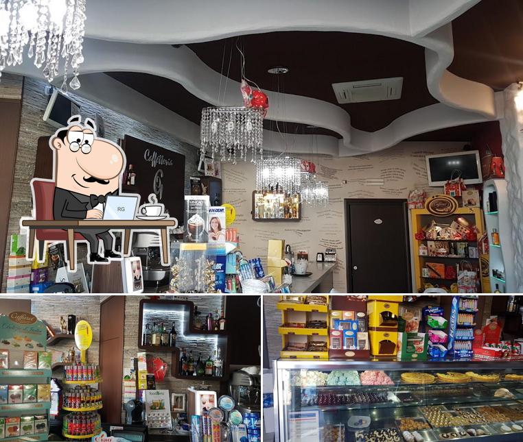 La interni e pizza del ristorante