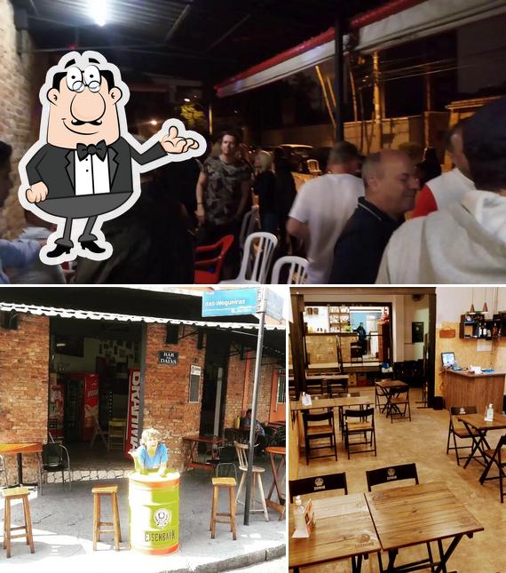 O interior do Bar Da Dalva - Santo André
