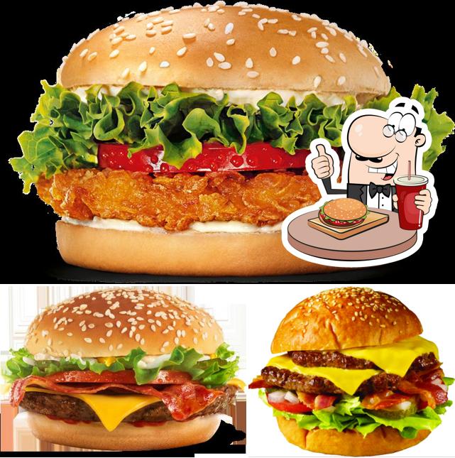 Try out a burger at Crunchy corner