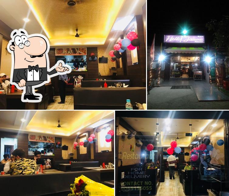 The interior of Hello! Jammu Restaurant