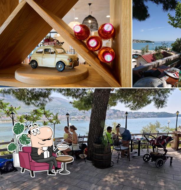 Gli interni di Restoran Horus