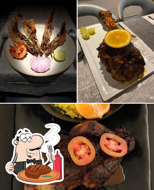 Try out meat meals at The cork bar