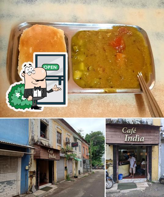 The exterior of Cafe INDIA