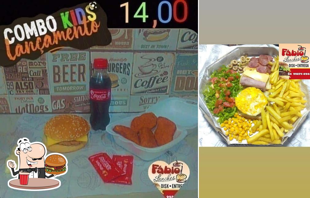 Os hambúrgueres do Fabio Lanches irão satisfazer uma variedade de gostos