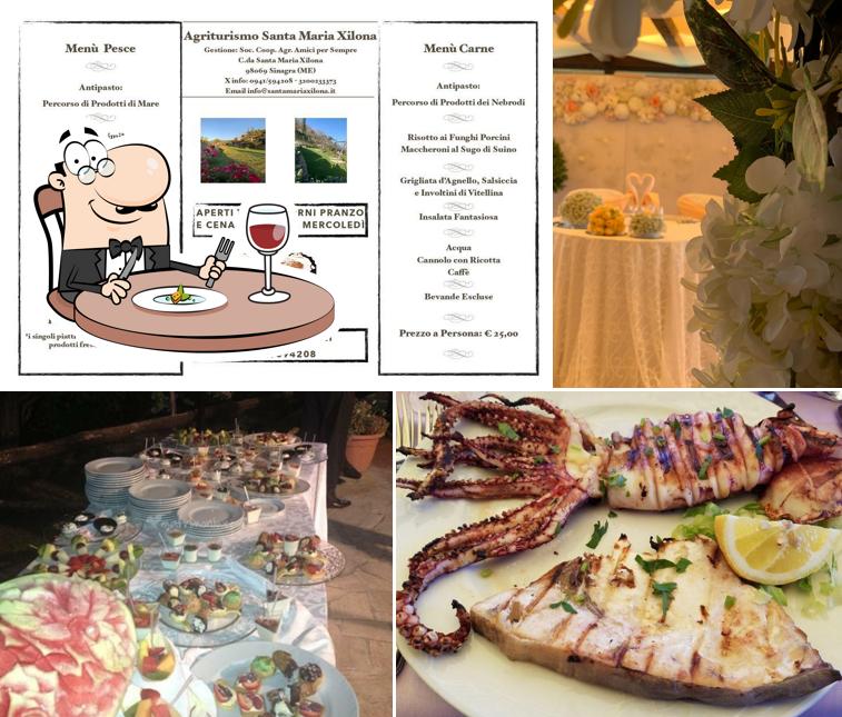 Platti al Agriturismo Santa Maria Xilona Ristorante