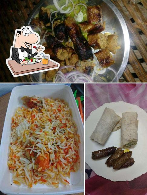 Food at N K Chicken Corner