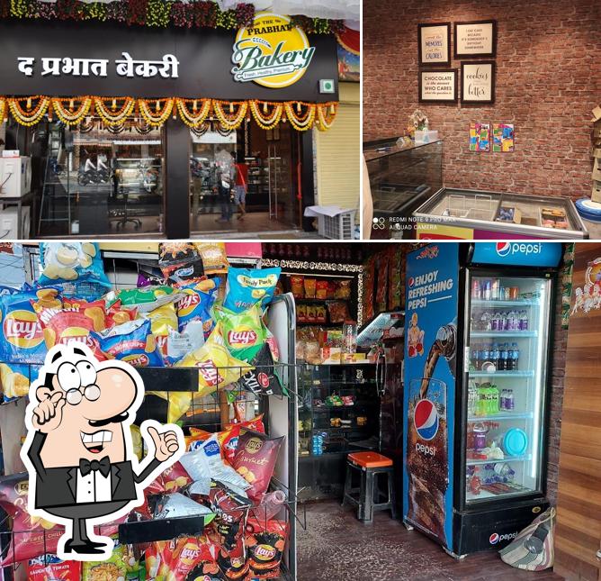 The interior of The Prabhat Bakery Akola