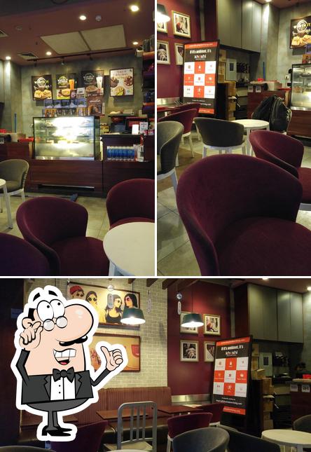 The interior of Café Coffee Day - Ramakrishna Ashram Marg