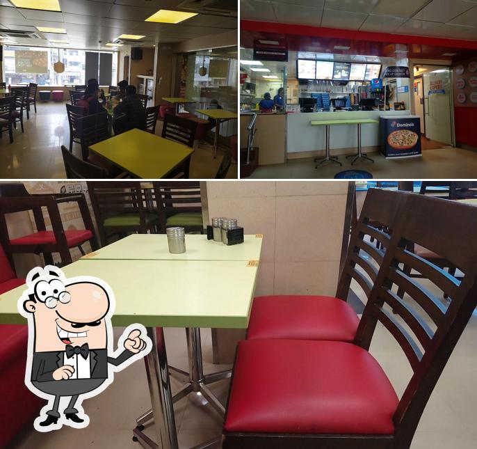 The interior of Domino's Pizza Pulimoodu, Thiruvananthapuram
