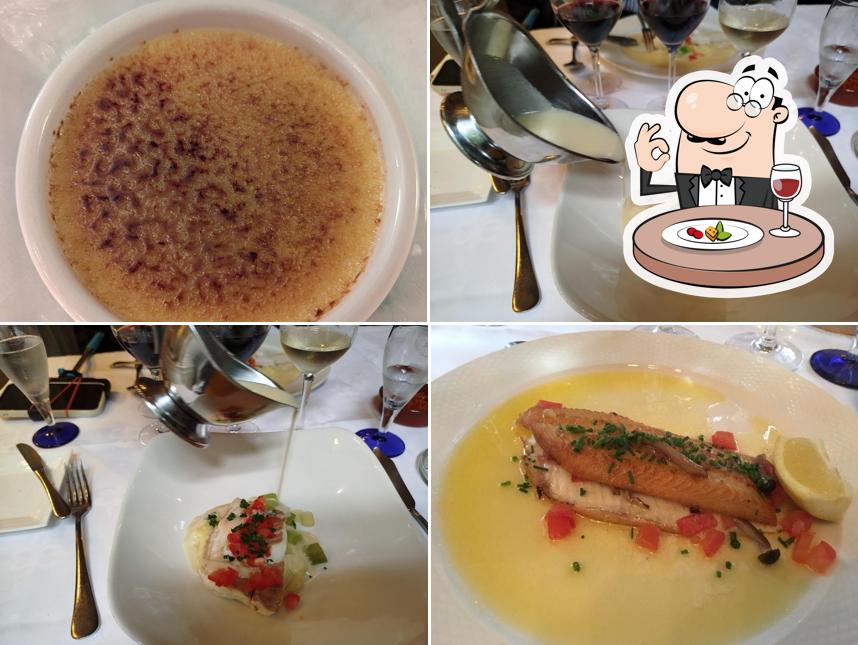 Crème brulée et ceviche à Parkrestaurant