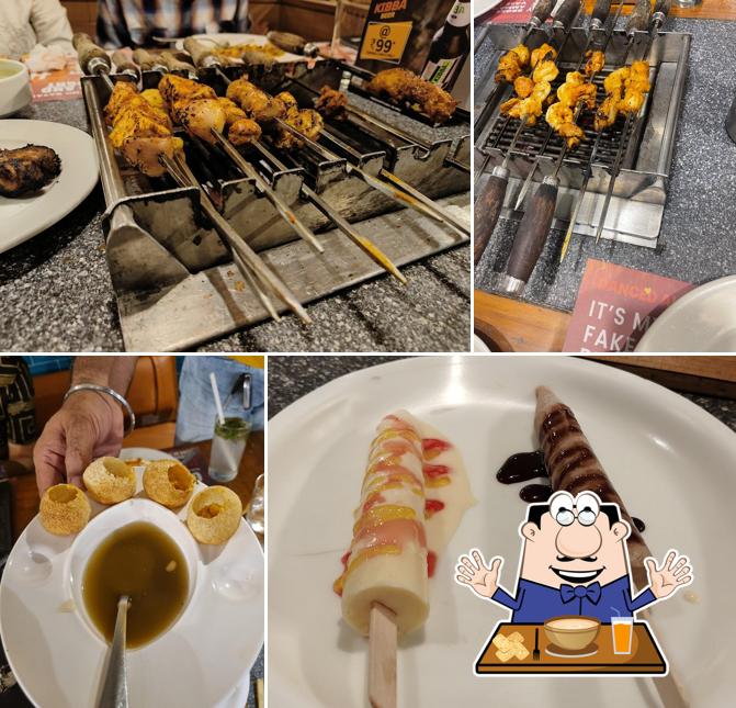 Yakitori chicken at Barbeque Nation Janak puri