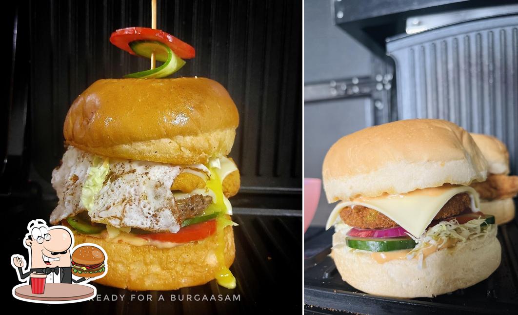 Order a burger at Cafe D1