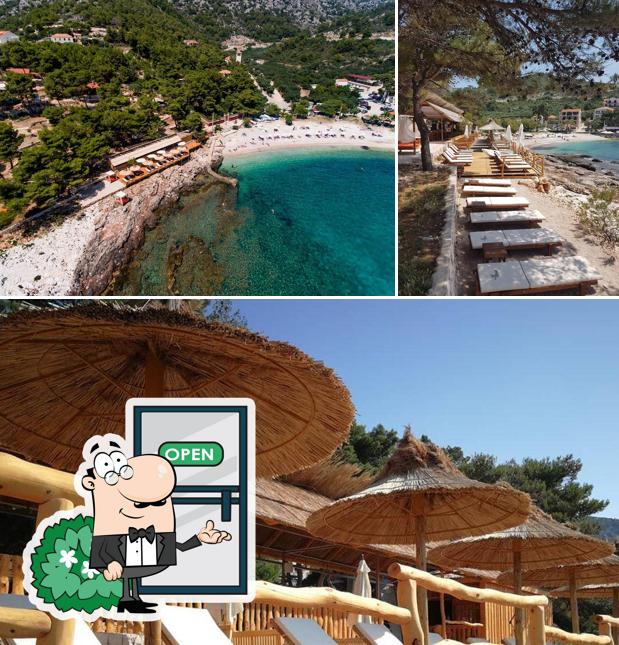 Puoi goderti l'aria fresca dal dehors di Tiki Beach Bar