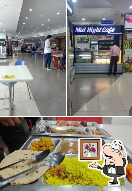 The picture of interior and food at Cafe 2