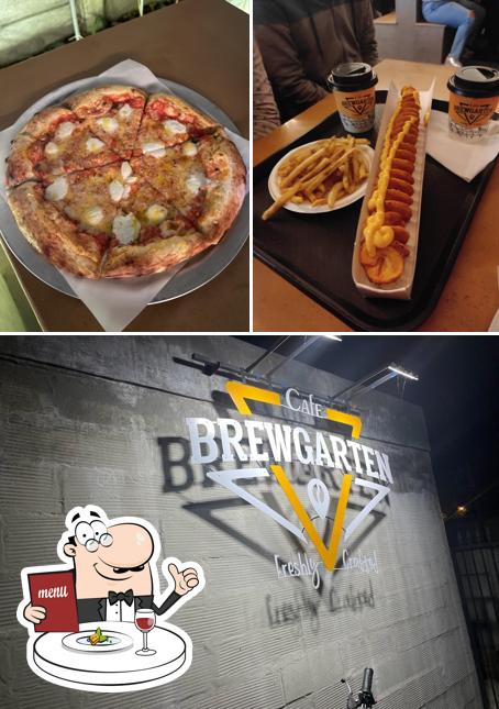 Among different things one can find food and exterior at Brewgarten
