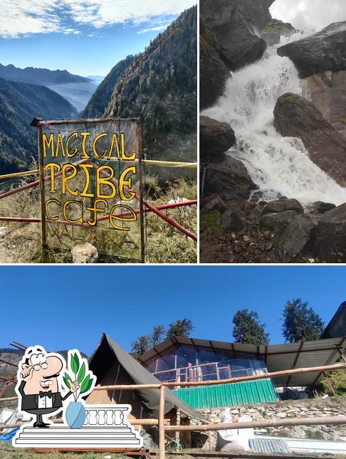The exterior of Magical tribe cafe malana