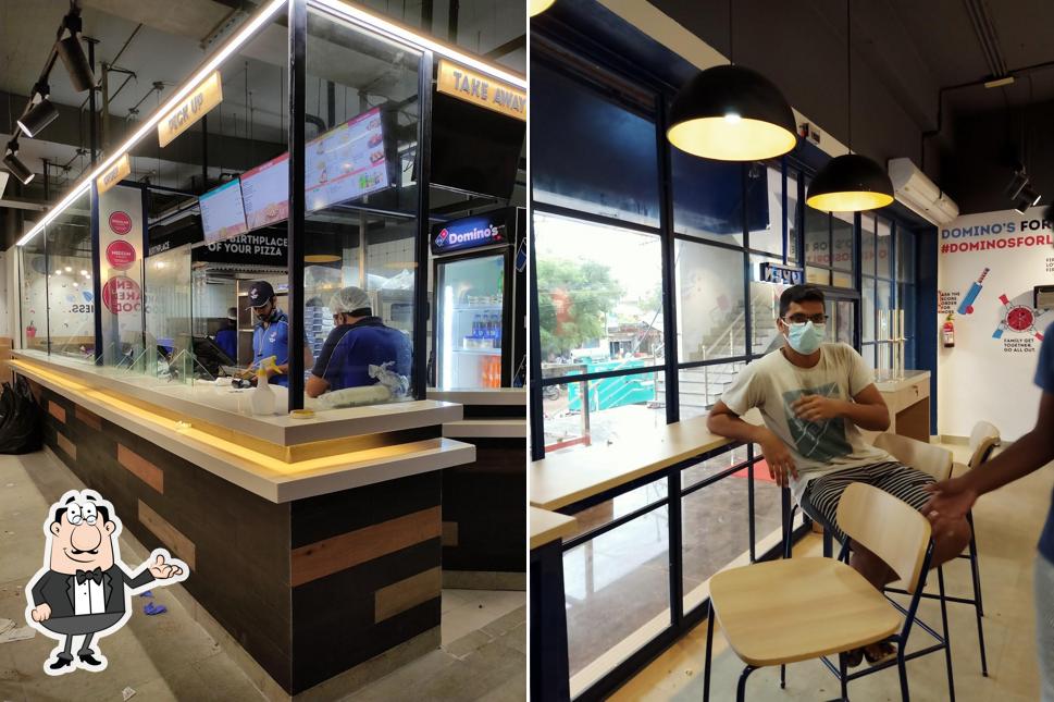 The interior of Domino's