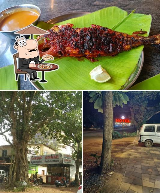 The picture of exterior and interior at Omkar Family Restaurant