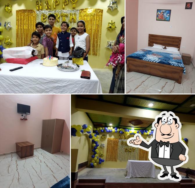 The interior of PreetiBhoj Restaurant & Guest House