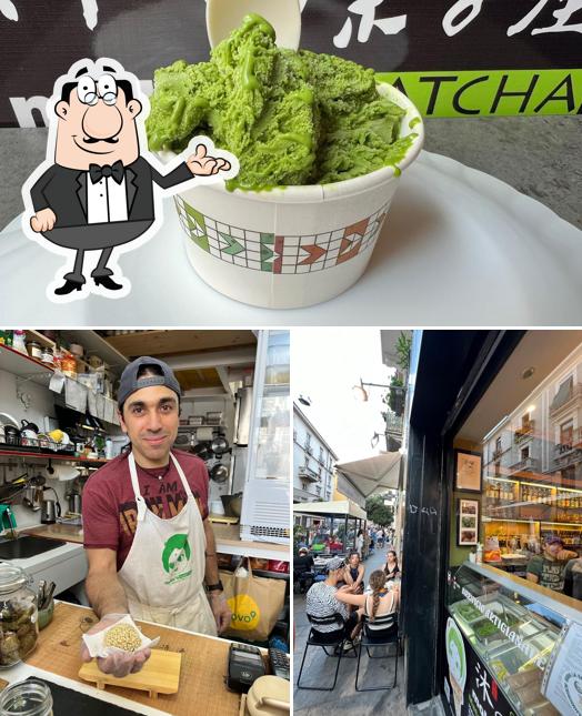 Tra le diverse cose da Moko’s Matcha Milano & Ramen Sakakura si possono trovare la interni e cibo