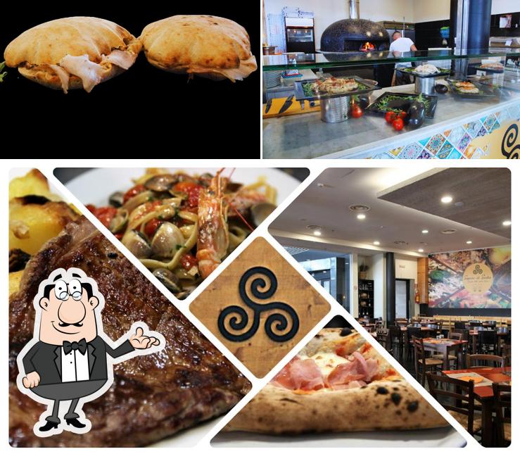 La interni e cittadini del ristorante