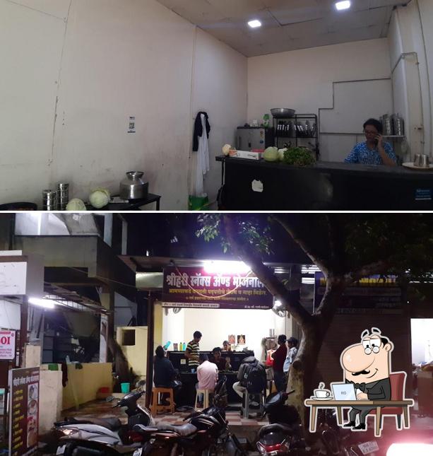 The interior of Shrihari Snacks and Monthly Mess