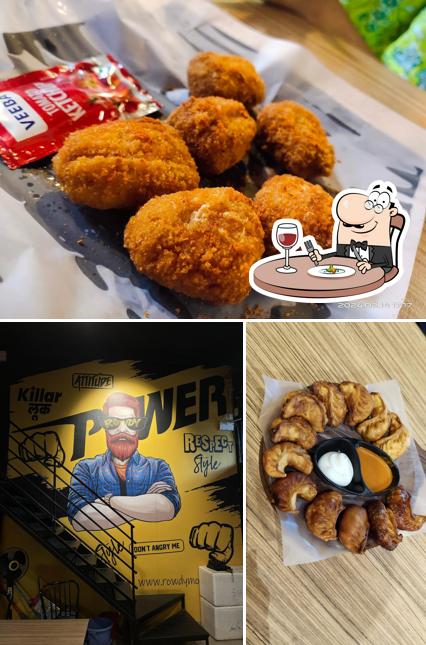 Food at Rowdy Momo Cafe