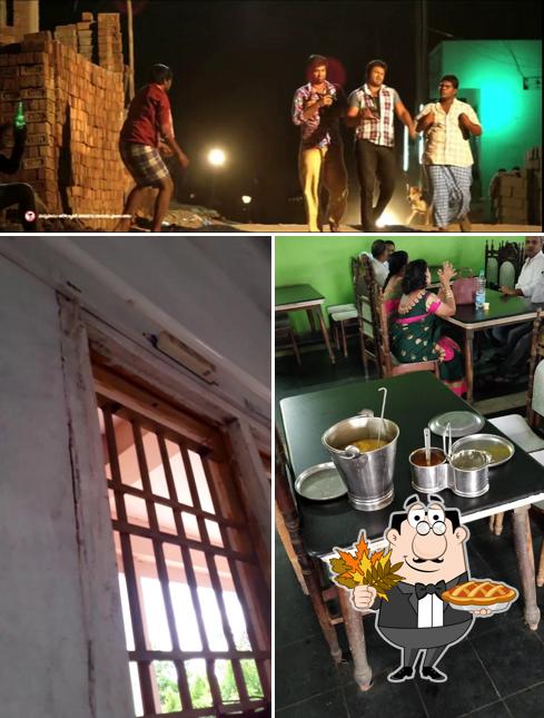 See this picture of Samrat Hotel