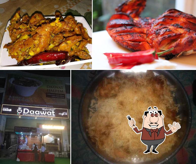 Food at Hyderabadi Daawat