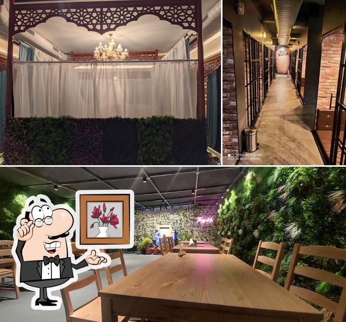 The interior of Gismat Arabic Jail Theme Restaurant