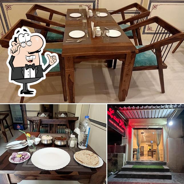 The interior of Laal Maas Restaurant