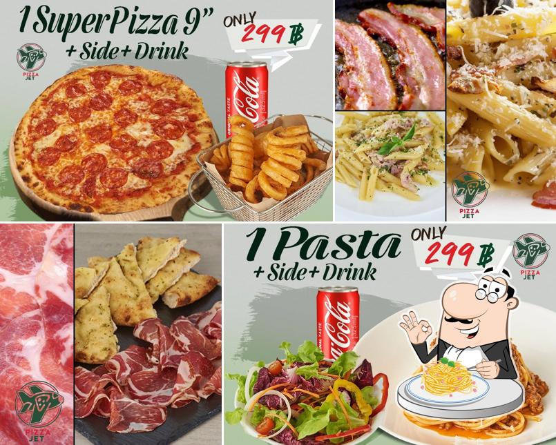 Spaghetti alla carbonara al Pizza Jet
