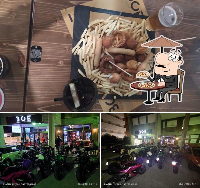 Tra le varie cose da Boe Public House San Donà si possono trovare la esterno e cibo
