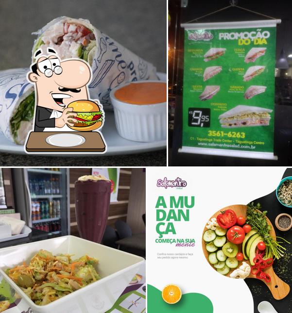 Peça um hambúrguer no Salamantra Salad