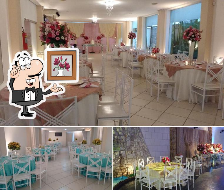 O interior do Buffet Sampaio